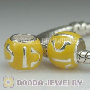 925 Sterling Silver Enamel Libra European Style Beads