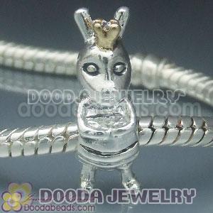 Wholesale European style silver plated beads and charms