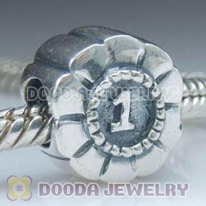 925 Sterling Silver Charm Jewelry No.1 Beads
