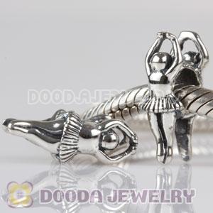 925 Sterling Silver Charm Jewelry Ballet Beads with Screw Thread