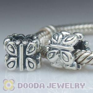 925 Sterling Silver European Style Butterfly Beads