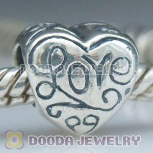 925 Sterling Silver Charm Jewelry LOVE Beads and Charms