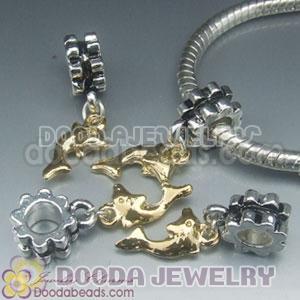Wholesale European style silver plated beads and charms