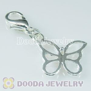 Wholesale Silver Plated Alloy Butterfly Charms
