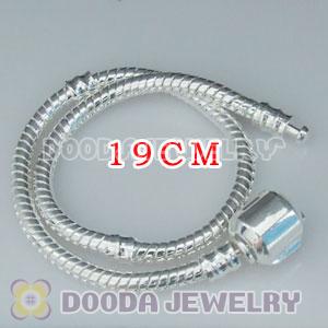 19CM Charm Jewelry silver plated bracelet without stamped Lock