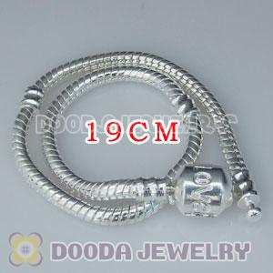 19CM Charm Jewelry silver plated bracelet with LOVE Stamped Lock