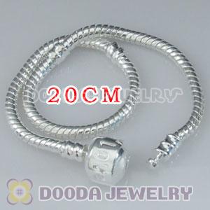 20CM Charm Jewelry silver plated bracelet with LOVE Stamped Lock