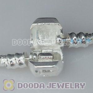 19CM European style silver plated bracelet with LOVE Stamped Lock