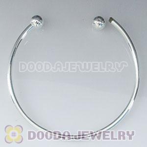 Wholesale European style silver plated bangle