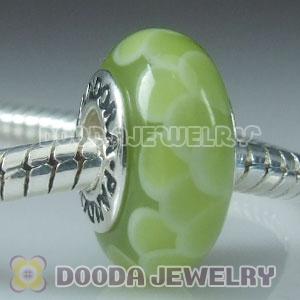 High grade Jewelry glass beads, 925 Silver Core with Screw Thread, Jewelry and 925 ALE stamped on each side