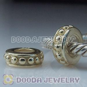 Solid Sterling Silver European Style Stopper Beads