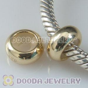 Solid Sterling Silver European Style Stopper Beads