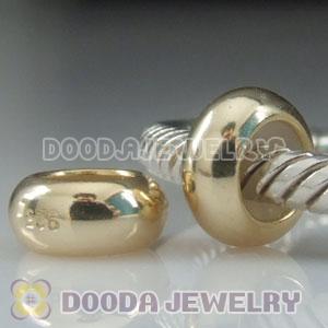 Solid Sterling Silver European Style Stopper Beads