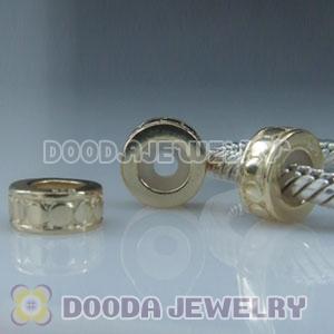 Solid Sterling Silver European Style Stopper Beads