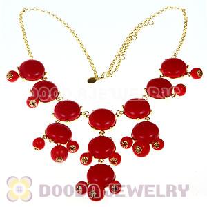 2012 Fashion red Bubble Necklace Wholesale